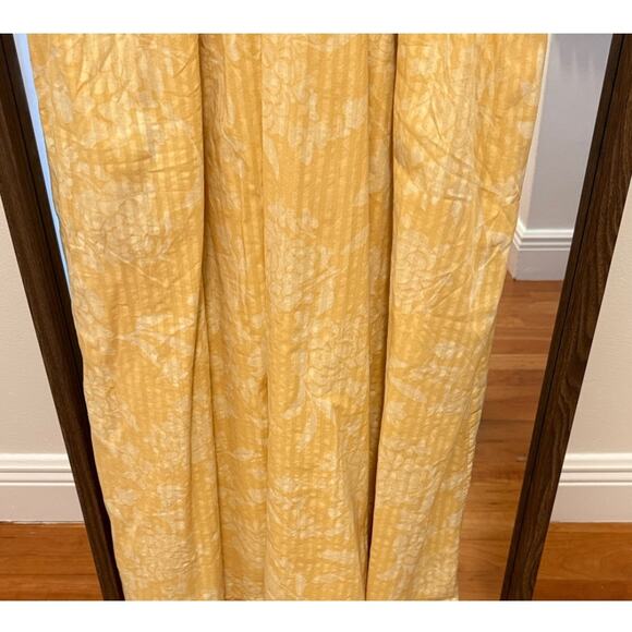 Universal Thread Yellow Striped Seersucker Boho Midi Dress with Pockets Size XXL - Picture 4 of 8